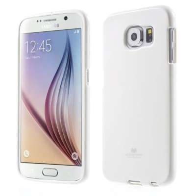 Samsung Galaxy S6 (G920) Mercury baltas kieto silikono tpu dėklas - nugarėlė / Priedai.lt