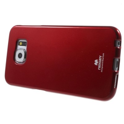 Samsung Galaxy S6 (G920) Mercury raudonas kieto silikono tpu dėklas - nugarėlė / Priedai.lt