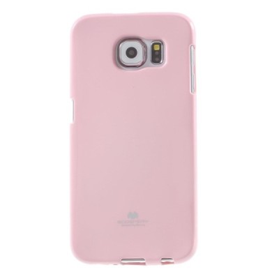 Samsung Galaxy S6 (G920) Mercury šviesiai rožinis kieto silikono tpu dėklas - nugarėlė / Priedai.lt