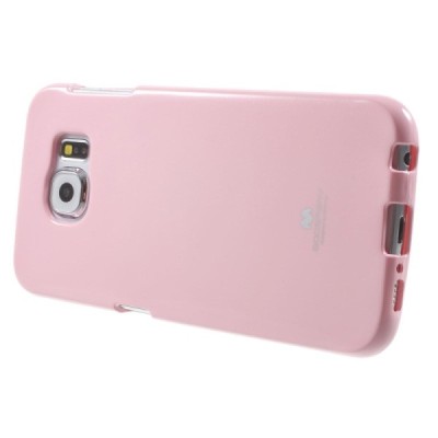 Samsung Galaxy S6 (G920) Mercury šviesiai rožinis kieto silikono tpu dėklas - nugarėlė / Priedai.lt