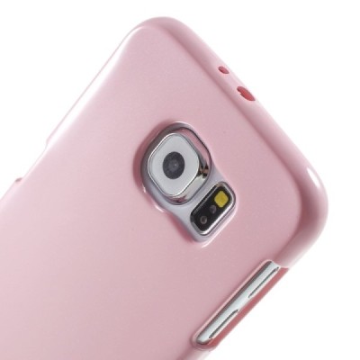 Samsung Galaxy S6 (G920) Mercury šviesiai rožinis kieto silikono tpu dėklas - nugarėlė / Priedai.lt