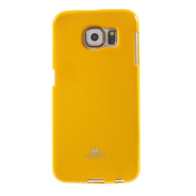 Samsung Galaxy S6 (G920) Mercury geltonas kieto silikono tpu dėklas - nugarėlė / Priedai.lt