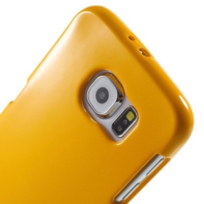 Samsung Galaxy S6 (G920) Mercury geltonas kieto silikono tpu dėklas - nugarėlė / Priedai.lt