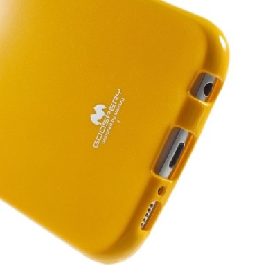 Samsung Galaxy S6 (G920) Mercury geltonas kieto silikono tpu dėklas - nugarėlė / Priedai.lt