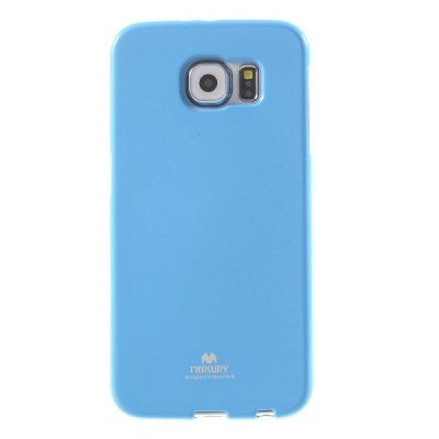 Samsung Galaxy S6 (G920) Mercury šviesiai mėlynas kieto silikono tpu dėklas - nugarėlė / Priedai.lt