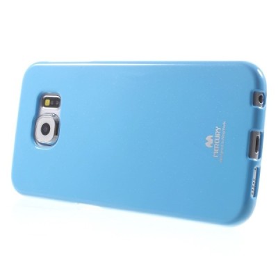 Samsung Galaxy S6 (G920) Mercury šviesiai mėlynas kieto silikono tpu dėklas - nugarėlė / Priedai.lt