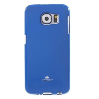 Samsung Galaxy S6 (G920) Mercury tamsiai mėlynas kieto silikono tpu dėklas - nugarėlė / Priedai.lt
