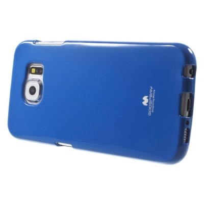 Samsung Galaxy S6 (G920) Mercury tamsiai mėlynas kieto silikono tpu dėklas - nugarėlė / Priedai.lt