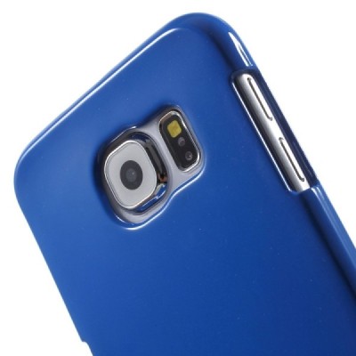 Samsung Galaxy S6 (G920) Mercury tamsiai mėlynas kieto silikono tpu dėklas - nugarėlė / Priedai.lt