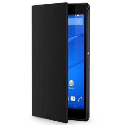 Sony Xperia Z3 Tablet Compact origināls SCR28 atvēramais melns maciņš / Vacins.lv