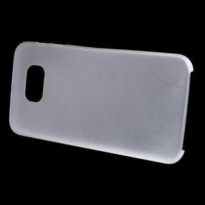 Samsung Galaxy S6 G920 ploniausias pasaulyje plastikinis skaidrus baltas dėklas - nugarėlė / Priedai.lt