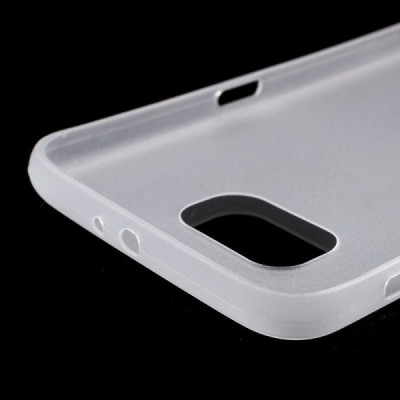 Samsung Galaxy S6 G920 ploniausias pasaulyje plastikinis skaidrus baltas dėklas - nugarėlė / Priedai.lt