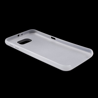 Samsung Galaxy S6 G920 ploniausias pasaulyje plastikinis skaidrus baltas dėklas - nugarėlė / Priedai.lt