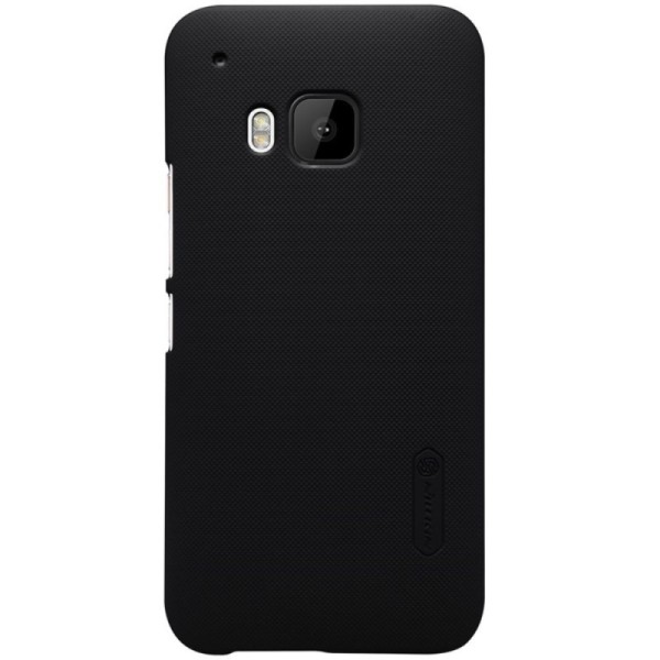 „Nillkin“ Frosted Shield dėklas - juodas + apsauginė ekrano plėvelė (One M9)