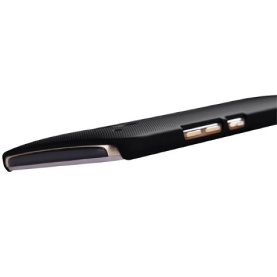 HTC One M9 Nillkin Frosted Shield juodas plastikinis dėklas + apsauginė ekrano plėvelė / Priedai.lt