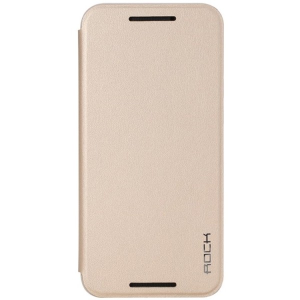 „ROCK“ Touch atverčiamas dėklas - auksinis (One M9)