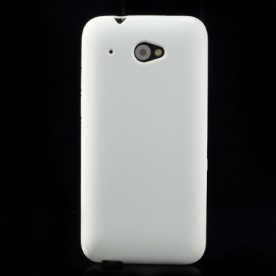 HTC Desire 601 Jelly Case balts cieta silikona (TPU) futrālis / Vacins.lv
