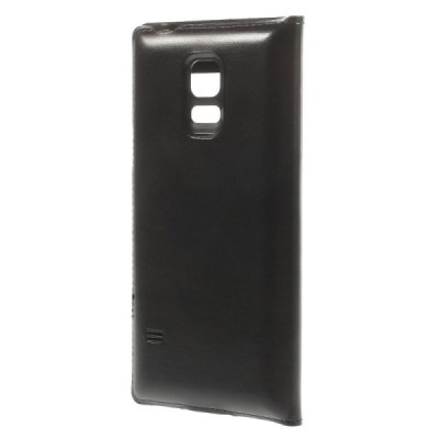 Samsung Galaxy S5 mini (G800) juodas odinis atverčiamas „Smart Window“ dėklas su langeliu / Priedai.lt