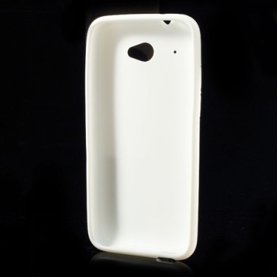 HTC Desire 601 Jelly Case balts cieta silikona (TPU) futrālis / Vacins.lv