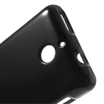 Sony Xperia E1 Mercury melns cieta silikona (TPU) apvalks / vacins.lv