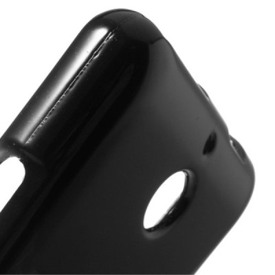 Sony Xperia E1 Mercury melns cieta silikona (TPU) apvalks / vacins.lv