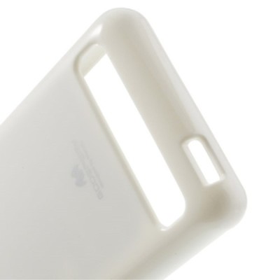 Sony Xperia E1 Mercury balts cieta silikona (TPU) apvalks / vacins.lv