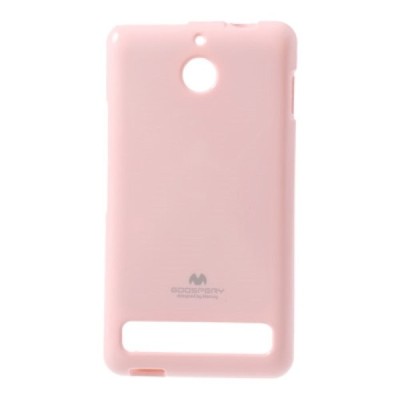 Sony Xperia E1 Mercury rožinis kieto silikono tpu dėklas - nugarėlė / Priedai.lt