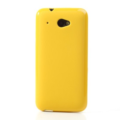 HTC Desire 601 Jelly Case dzeltens cieta silikona (TPU) futrālis / Vacins.lv