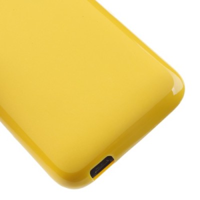 HTC Desire 601 Jelly Case dzeltens cieta silikona (TPU) futrālis / Vacins.lv