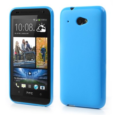 HTC Desire 601 Jelly Case zils cieta silikona (TPU) futrālis / Vacins.lv