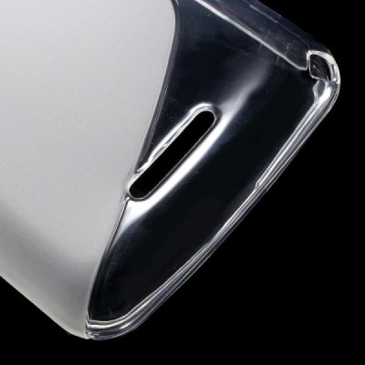 Sony Xperia E4g skaidrus (permatomas) kieto silikono TPU dėklas - nugarėlė / Priedai.lt