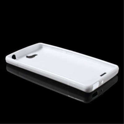 Huawei Honor 3C kieto silikono TPU baltas dėklas - nugarėlė / Priedai.lt