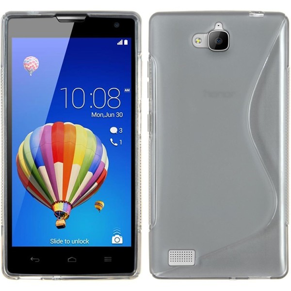Kieto silikono (TPU) dėklas - skaidrus (Honor 3C)
