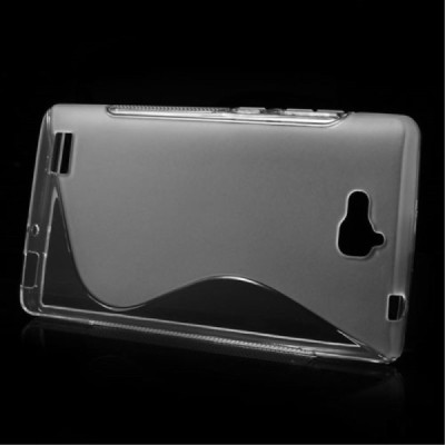 Huawei Honor 3C skaidrus (permatomas) kieto silikono TPU dėklas - nugarėlė / Priedai.lt