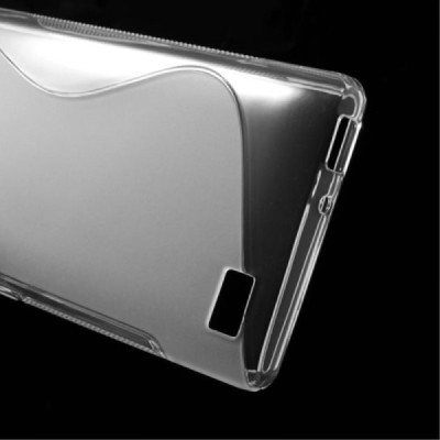 Huawei Honor 3C skaidrus (permatomas) kieto silikono TPU dėklas - nugarėlė / Priedai.lt