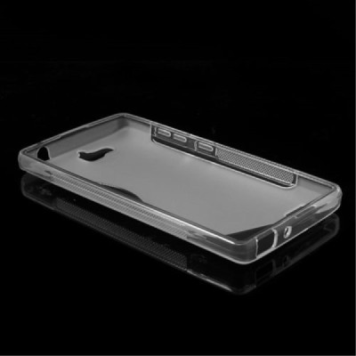 Huawei Honor 3C skaidrus (permatomas) kieto silikono TPU dėklas - nugarėlė / Priedai.lt