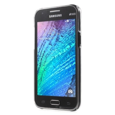 Samsung Galaxy J1 plastikinis skaidrus (permatomas) dėklas - nugarėlė / Priedai.lt