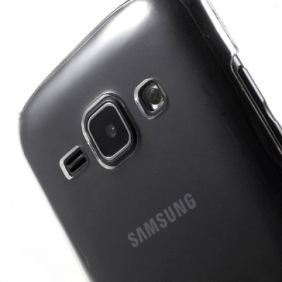 Samsung Galaxy J1 plastikinis skaidrus (permatomas) dėklas - nugarėlė / Priedai.lt