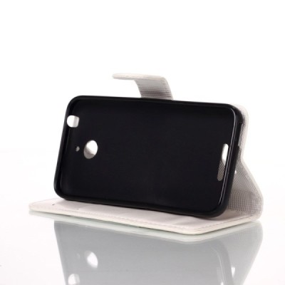 HTC Desire 510 atvēramais ādas smilšains maciņš (maks) / Vacins.lv