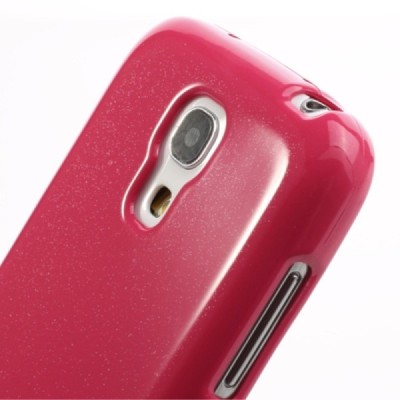 Samsung Galaxy S4 mini Mercury tumši rozs cieta silikona (TPU) apvalks / vacins.lv