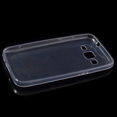 Samsung Galaxy Core Prime (G360) dzidrs (caurspīdīgs) cieta silikona TPU pasaulē planākais apvalks / Vacins.lv