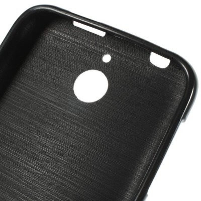 HTC Desire 510 cieta silikona (TPU) melns apvalks / vacins.lv