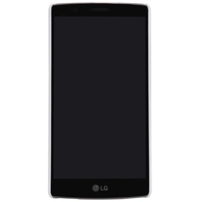 LG G4 (H815) Nillkin Frosted Shield baltas plastikinis dėklas + apsauginė ekrano plėvelė / Priedai.lt