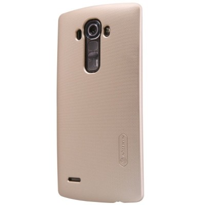 LG G4 (H815) Nillkin Frosted Shield zelta plastmasas apvalks + ekrāna aizsargplēve / Vacins.lv