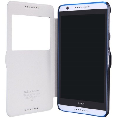 HTC Desire 820 „Nillkin“ Fresh atvēramais melns maciņš / Vacins.lv