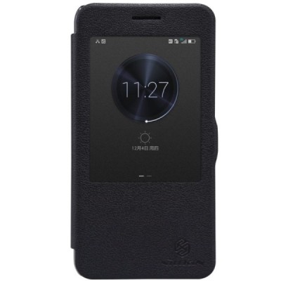 Huawei Honor 4X juodas odinis atverčiamas Nillkin Fresh dėklas / Priedai.lt