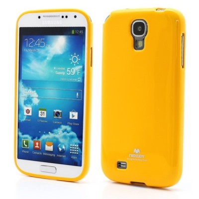 Samsung Galaxy S4 Mercury dzeltens cieta silikona (TPU) apvalks / vacins.lv