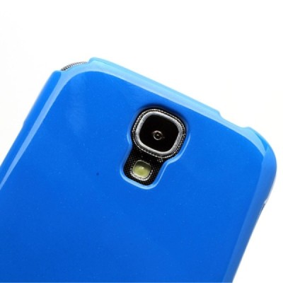 Samsung Galaxy S4 Mercury tumši zils cieta silikona (TPU) apvalks / vacins.lv