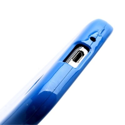 Samsung Galaxy S4 Mercury tumši zils cieta silikona (TPU) apvalks / vacins.lv