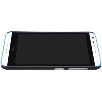 HTC Desire 620 Nillkin Frosted Shield juodas plastikinis dėklas + apsauginė ekrano plėvelė / Priedai.lt
